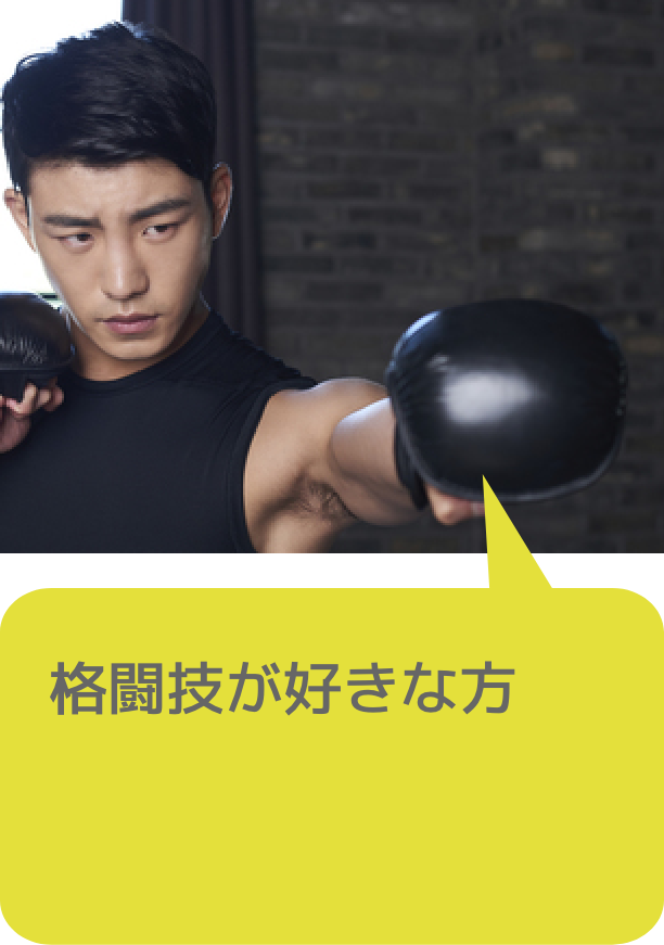 格闘技が好きな方