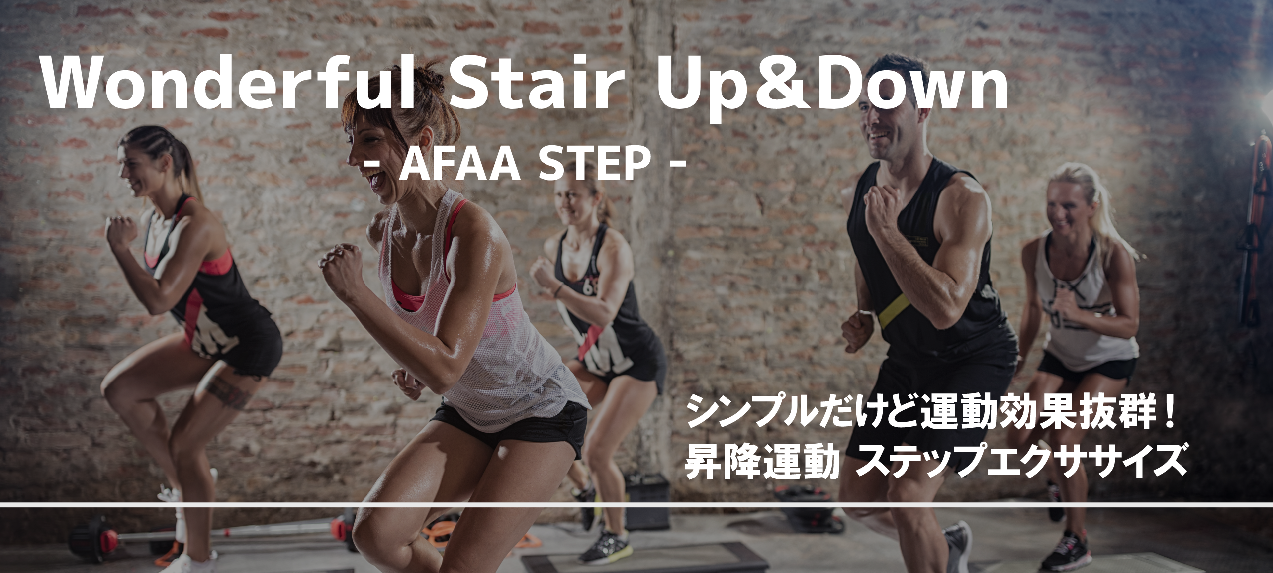 Wonderful Stair Up＆Down - AFAA STEP - シンプルだけど運動効果抜群！昇降運動 ステップエクササイズ